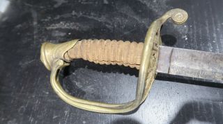 American Civil War Era Us Army Officer Sword Marked J L
