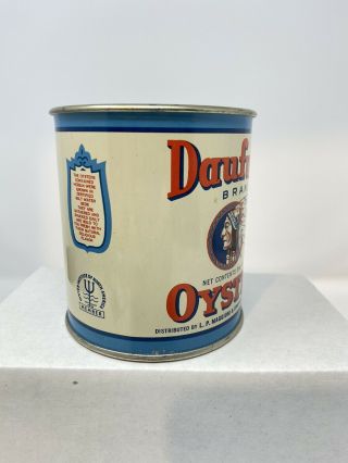 Vintage Daufuski Oyster Can PINT SIZE Maggioni & Co Savanah,  GA Ex 3