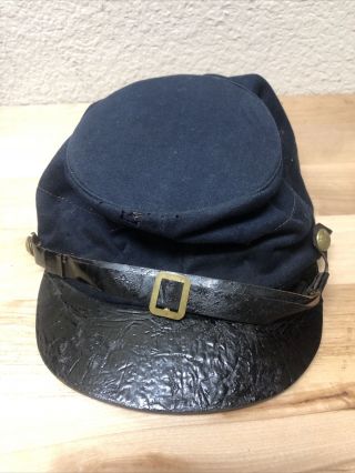 Very Desirable Id’d Civil War Union Kepi Hat Cap 19 Year Old Died After 3 Months