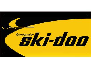 Vn0866 Black & Yellow Ski Doo Sales Service Parts For Display Banner Sign