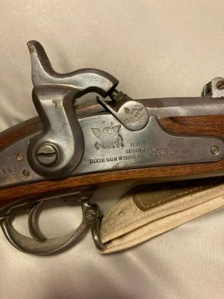Civil War 1863 / 1864 Springfield Rifle Musket woodstock buttstock 3