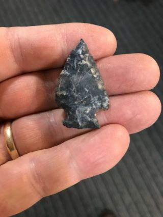 Authentic Arrowhead Paleo As Found Lorain Co Ohio Creek/river Find