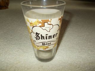 Shiner Beer Toast Our Troops Pint Glass