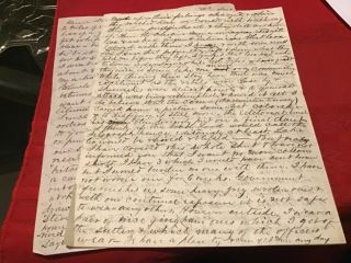 Civil War Letter From Ohio 7th Volunteer Infantry Soldier.  43
