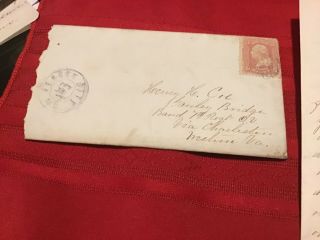 Civil War Letter From Ohio 7th Volunteer Infantry Soldier.  58