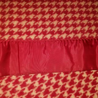 Vintage red white North star woolen mill co.  wool blanket made in usa 100 wool 2