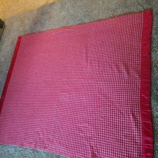 Vintage red white North star woolen mill co.  wool blanket made in usa 100 wool 3