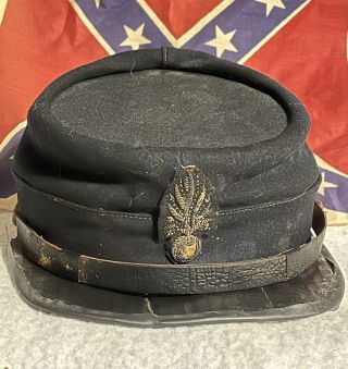 Very Desireable Id’d Civil War Union Ordnance Officers Kepi C.  W.  Hat Cap