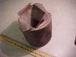 Large Lead - Seamed Ration Can Found In 1960 