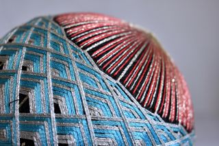 16cm (6.  3 ") Japanese Handmade Hand Ball Temari