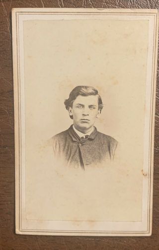 William Harvey Woods Cdv 134th Illinois Infantry Civil War Mendota Il.  6’3”
