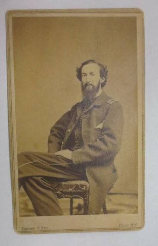 Civil War Cdv Photograph Of “the Late Col.  Stevens,  Jan.  12,  1866”