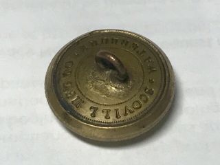 Louisiana Confederate State Seal Coat Button.  Scoville Waterbury Mfg. 5