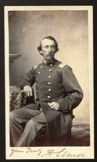 Civil War Cdv Union Colonel Andrew Ellwell 8th & 23rd Mass Vols