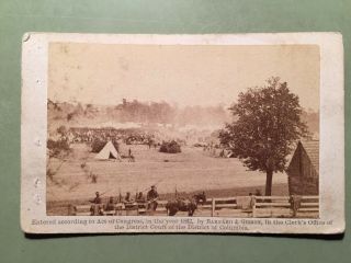1862 Brady Cdv Civil War Photo - General Mcclellan Headquarters - No.  368
