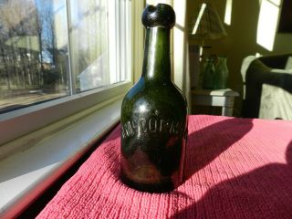 Civil War Period Porter Bottle,  M.  Mccormack,  Richmond,  Va.  Blob Top,  Iron Pontil