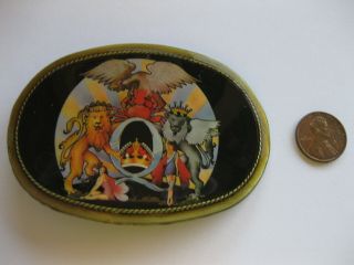 Vintage 1977 Pacifica Mfg Belt Buckle - Queen - A Day At The Races