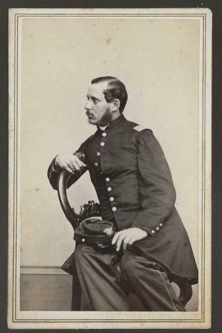 Civil War Cdv Union Captain Rufus Choate 2nd Mass Vols