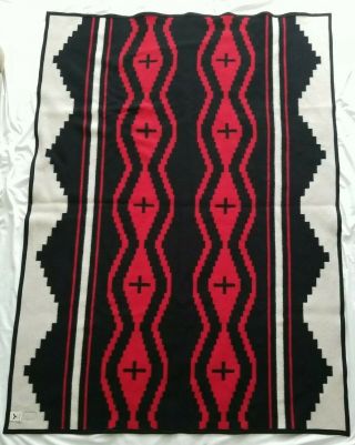 Pendleton Beaver State Indian Wool Blanket Reversible Southwestern 72 " × 52 "