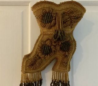 Vintage /antique Large Victorian Iroquois Native American Beaded Boot