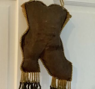 Vintage /Antique Large Victorian Iroquois Native American Beaded Boot 3
