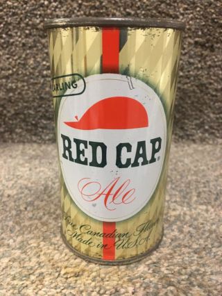 Red Cap Ale 12oz Ft Beer Can; Carling; Natick,  Ma,  Massachusetts; Sharp