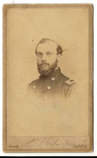 Civil War Cdv Union Bvt Lt Col Lawrence Kip 3rd Usla,  Adjutant To Sheridan