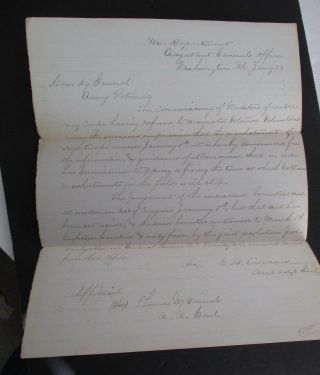 1864 Civil War Bounties Circular 2