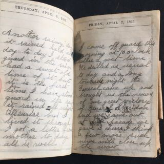 1865 Civil War Soldier ' s Diary 153rd Regiment Illinois Volunteers 6