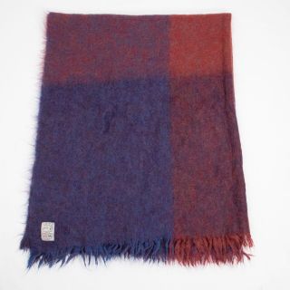 Avoca Handweavers Lap Blanket Throw Mohair Wool Plaid Made In Ireland 54 X 66