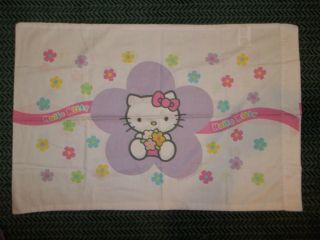 Vintage Hello Kitty Complete Twin Sheet Set {fabric} Flat Fitted Pillow Case