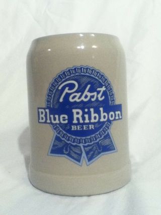 Vintage Pabst Blue Ribbon Gerz Beer Stein 0.  5 - Liter Made In West Germany