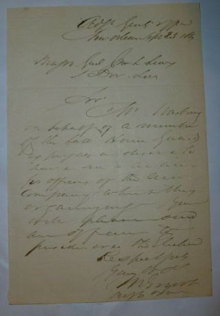 Letter From A Confederate General In The Civil War (war Archives)