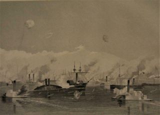 United States Civil War Capture Of Orleans Antique Engraving 1864