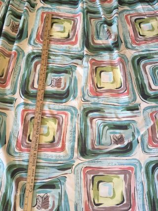Vintage Bark Cloth Drape Curtain 90”w By 56”l