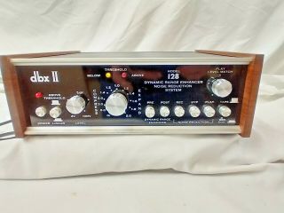 Vintage Dbx Ii Model 128 Dynamic Range Enhancer / Noise Reduction System