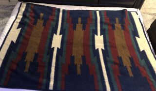 Vintage Biederlack of America Southwest Aztec Native Throw Camp Blanket USA 3