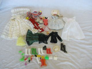 Vintage Mattel 3 Ponytail Barbie Doll Clothes Shoes Accessories Rare Ice Skates