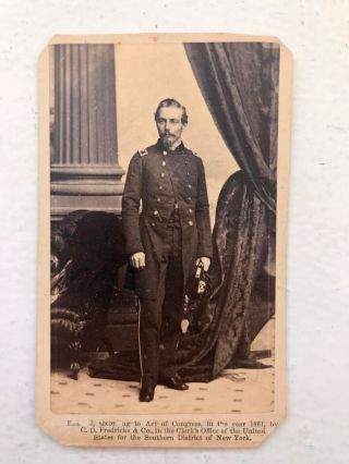 Civil War Cdv Of Beauregard,  Csa General,  In Union Uniform