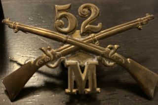 Spanish American War Volunteer 52nd Massachusetts Infantry Regiment Hat Pin