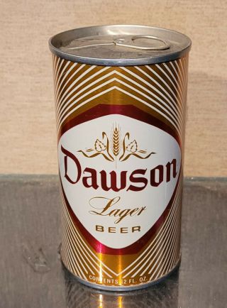 1972 Bottom Open Dawson Straight Steel Pull Tab Beer Can Hammonton Jersey