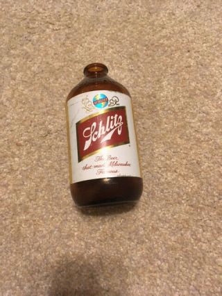 Vintage Schlitz Glass Beer Bottle