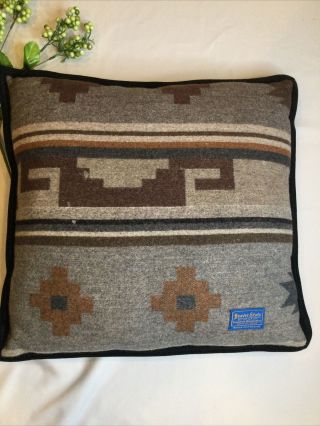 Pendleton Beaver State Wool Pillow Native Design Usa Oregon Tribal Southwestern