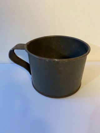 Civil War Tin Cup For Union Soldiers; U.  S.