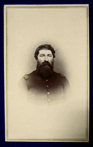 Cdv Of Captain Alfred Wakeley,  98th York Vols.