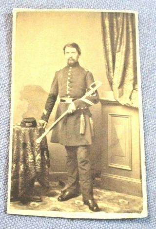 Cdv - Captain Of The 11th York National Guard With Sword