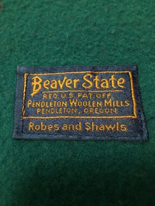 Large Pendleton Beaver State 62 X 72 Wool Blanket Robes And Shawls Native