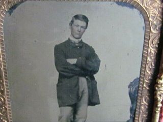 16th York Heavy Artillery Civil War Soldier Tintype Photo And Case