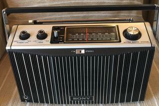 Vintage Sony Mr - 9400w Portable Am/fm Stereo Radio Matrix Sound System Vg Cond.