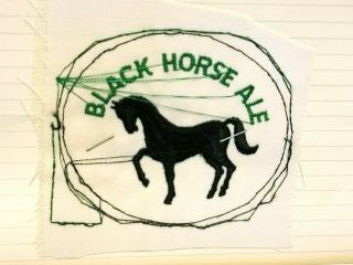 Vintage Uniform Patch Black Horse Ale Beer Horse Logo 3 " X 3.  5 "